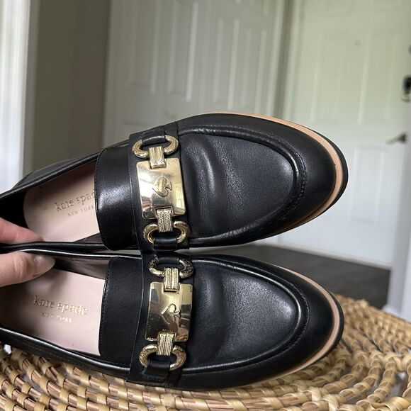 Kate Spade Black Flats with Sleek Design - Picture 5 of 11